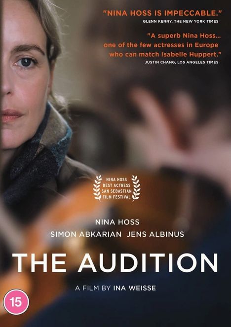 „THE AUDITION“ von Ina Weisse. Links zeigt ein Porträt einer Frau.
