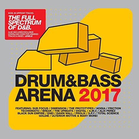 Drum &amp; Bass Arena 2017, 3 CDs