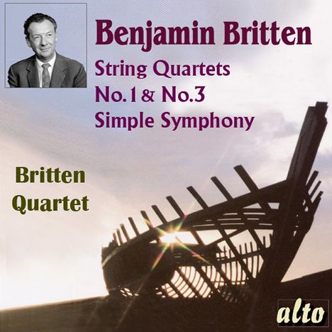 Benjamin Britten (1913-1976): Streichquartette Nr.1 &amp; 3, CD