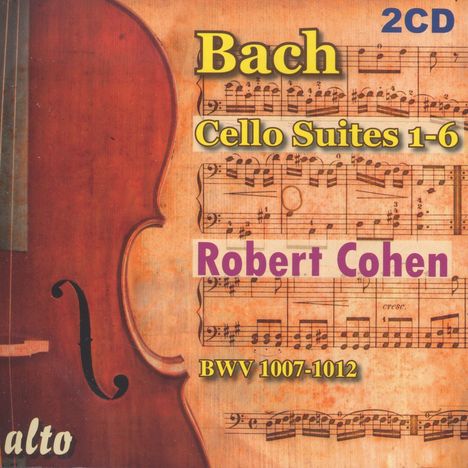 Johann Sebastian Bach (1685-1750): Cellosuiten BWV 1007-1012, 2 CDs
