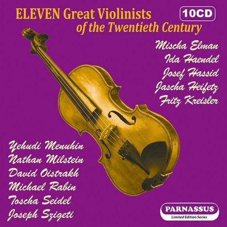 Eleven Great Violinists of the Twentieth Century, 10 CDs