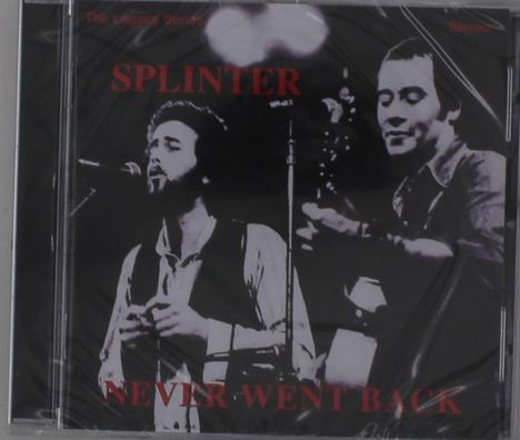 Splinter: Never Went Back, CD