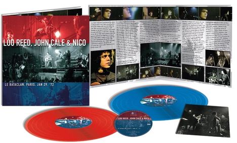 Lou Reed, John Cale &amp; Nico: Le Bataclan Paris 1972 (remastered) (180g) (Limited-Numbered-Edition) (Red &amp; Blue Vinyl), 2 LPs