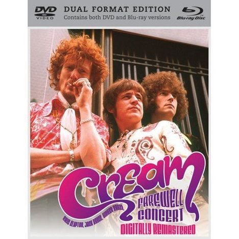 Cream: Farewell Concert, November 24th 1968, Royal Albert Hall, 1 Blu-ray Disc und 1 DVD