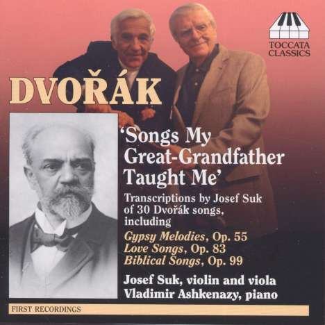 Josef Suk (1874-1935): Dvorak-Liedtranskriptionen für Violine/Viola &amp; Klavier, CD