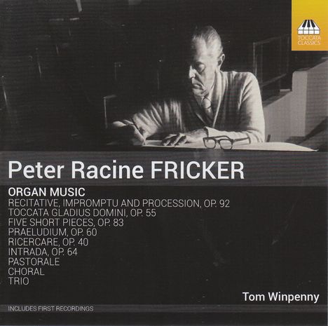 Peter Racine Fricker (1920-1990): Orgelwerke, CD