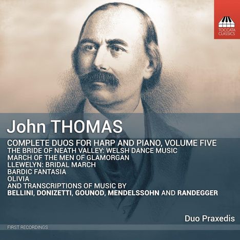 John Thomas (1826-1913): Thomas: Sämtliche Duos für Harfe und Klavier, Vol. 5, CD