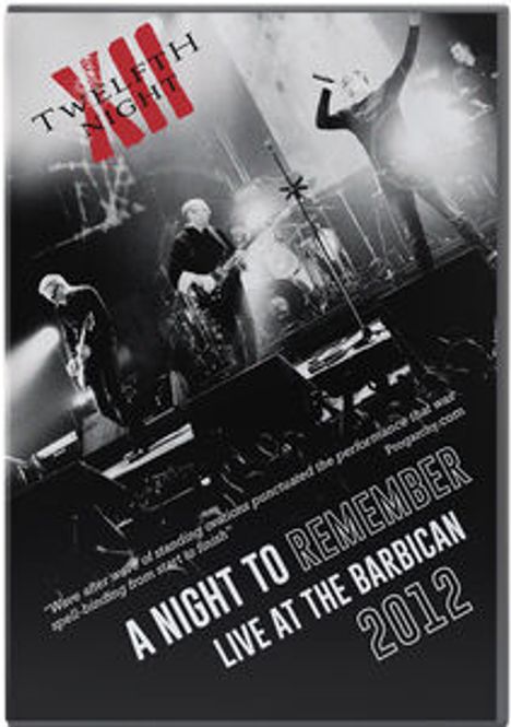 Twelfth Night: A Night To Remember: Live At The Barbican 2012, Blu-ray Disc