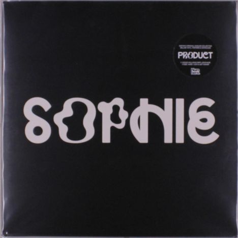„SOPHIE“ in weißer typografisch verzerrter Schrift auf schwarzem Hintergrund, mit „PRODUCER“ oben rechts.