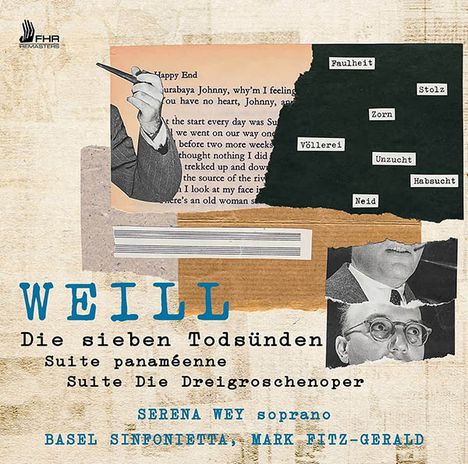 Kurt Weill (1900-1950): Die Sieben Todsünden, CD