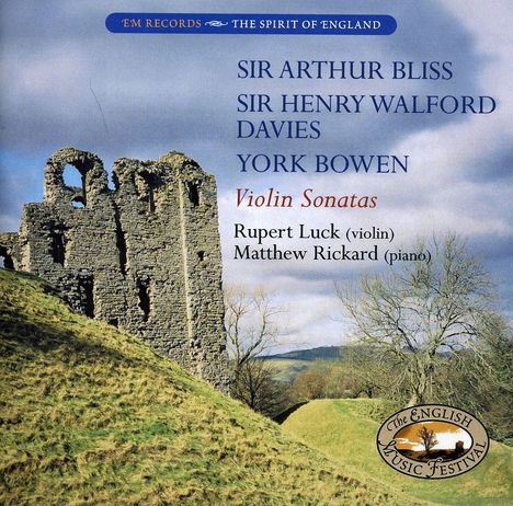 Rupert Luck & Matthew Rickard - Violin Sonatas, CD
