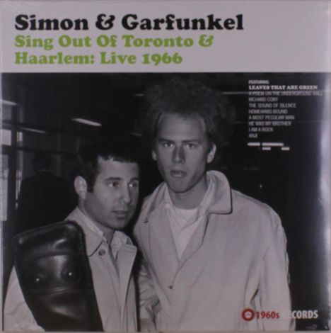 Simon &amp; Garfunkel: Sing Out Of Toronto &amp; Haarlem: Live 1966, LP