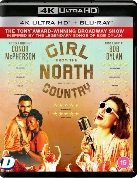 Girl From The North Country (2023) (Ultra HD Blu-ray & Blu-ray) (UK Import), 1 Ultra HD Blu-ray und 1 Blu-ray Disc