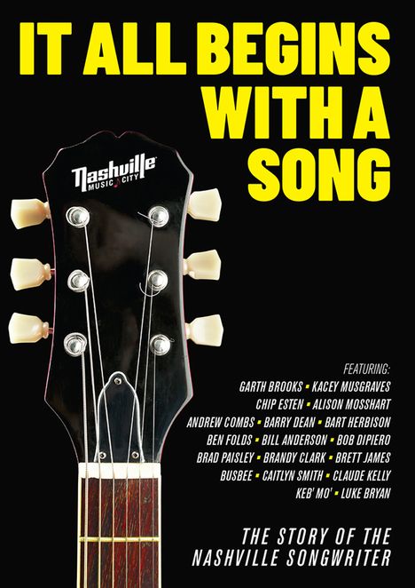 It All Begins With A Song - The Story of the Nashville Songwriter (2020) (UK Import), DVD