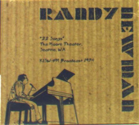 Randy Newman (geb. 1943): 22 Songs: The Moore Theater, Seattle, WA 1974, CD