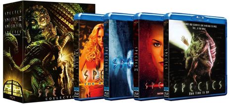 Species Collection 1-4 (Deluxe Collectors Edition) (Blu-ray) (UK Import), 4 Blu-ray Discs