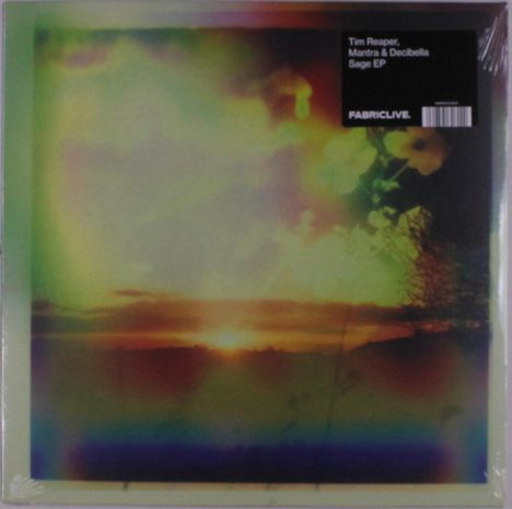 Oben rechts steht: "Tim Reaper, Mantra & Decibella Sage EP" über einem Sonnenuntergang mit Regenbogenlicht.