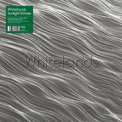 "Whitelands Sunlight Echoes", Limitierte Vinyl-Edition, wellenartige Linienmuster in Schwarz-Weiß.