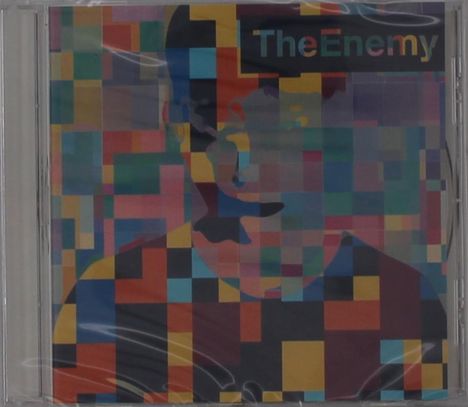 "The Enemy" steht oben. Eine bunte, pixelige Illustration von einer Person dominiert den Hintergrund.