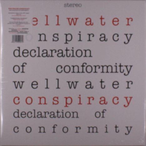 Wellwater Conspiracy: Declaration Of Conformity (Reissue) (remastered) (Red Splatter Vinyl), LP