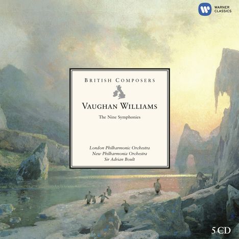 Ralph Vaughan Williams (1872-1958): Symphonien Nr.1-9, 5 CDs