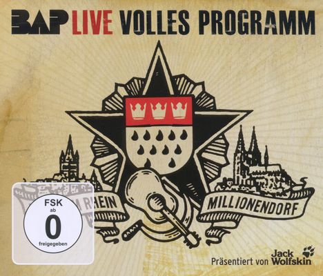 BAP: Volles Programm (2 CDs + DVD), 2 CDs und 1 DVD