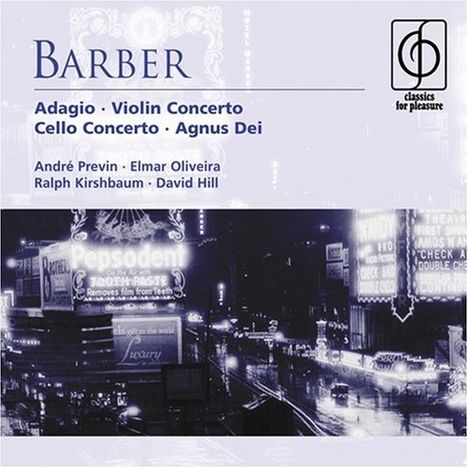 Samuel Barber (1910-1981): Violinkonzert op.14, CD