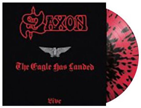 Saxon: The Eagle Has Landed (Live) (Limited Edition) (Red with Black Splatter Vinyl), LP