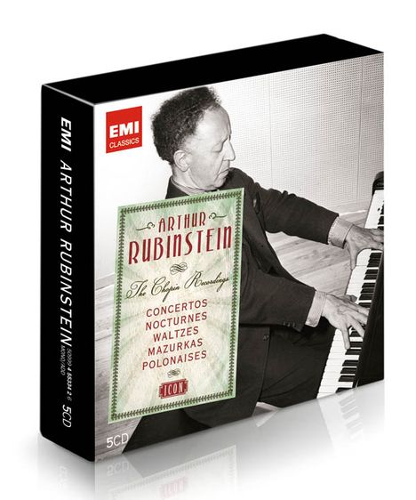 Frederic Chopin (1810-1849): Arthur Rubinstein - The Chopin Recordings (Icon Series), 5 CDs