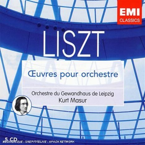 Franz Liszt (1811-1886): Orchesterwerke, 5 CDs