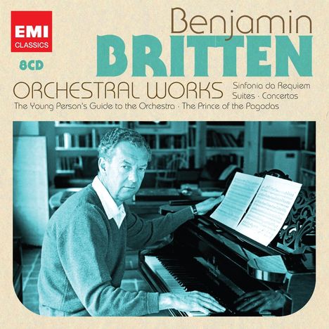 Benjamin Britten (1913-1976): Orchesterwerke, 8 CDs
