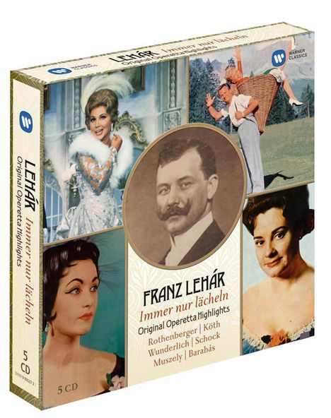 Franz Lehar (1870-1948): Immer nur lächeln - Operettenquerschnitte, 5 CDs