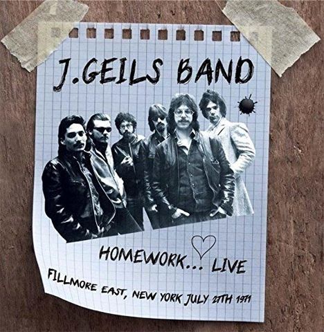 The J.Geils Band: Homework... Live Fillmore East 1971, CD