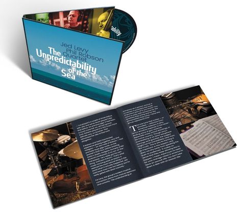 "Jed Levy, Phil Robson Quartet. The Unpredictability of the Sea." Meereshorizont mit Wolken.