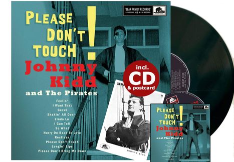 Johnny Kidd &amp; The Pirates: Please Don't Touch (45 RPM), 1 Single 10" und 1 CD
