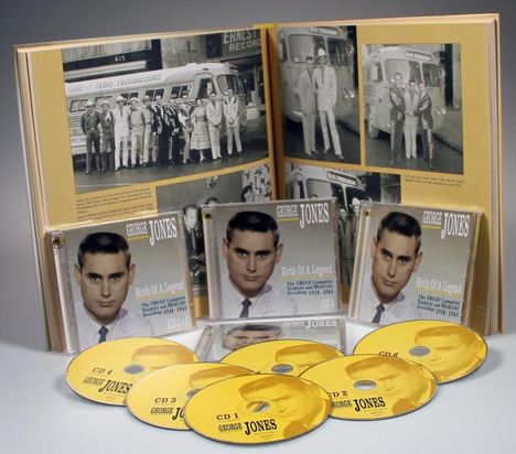 George Jones (1931-2013): Birth Of A Legend: The Truly Complete Starday And Mercury Recordings 1954 - 1961, 6 CDs