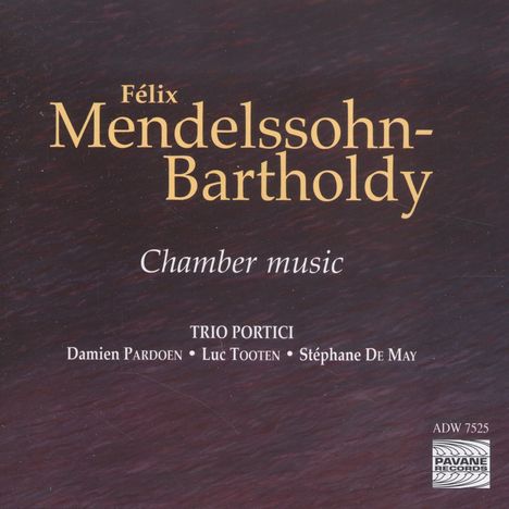 Felix Mendelssohn Bartholdy (1809-1847): Klaviertrio Nr.1 op.49, CD
