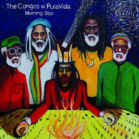 Pura Vida &amp; The Congos: Morning Star (180g) (Purple-Pink-White Marbled Vinyl), 1 LP und 1 CD