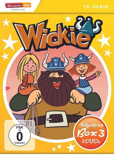 Wickie und die starken Männer Box 3 (Folge 40-59), 3 DVDs