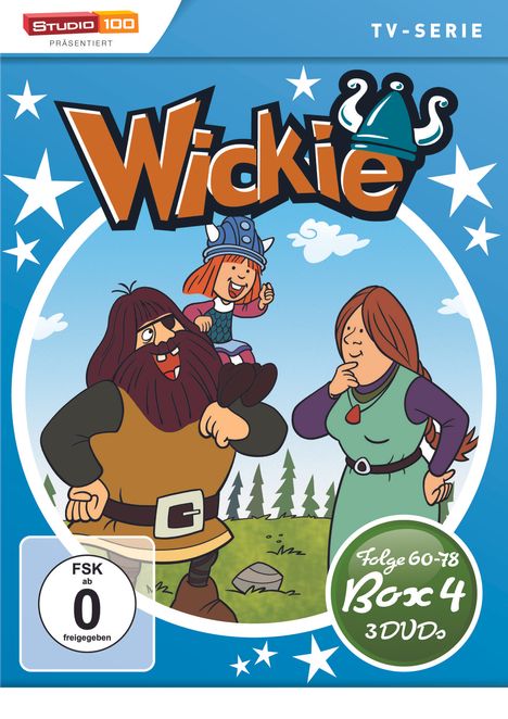 Wickie und die starken Männer Box 4 (Folge 60-78), 3 DVDs