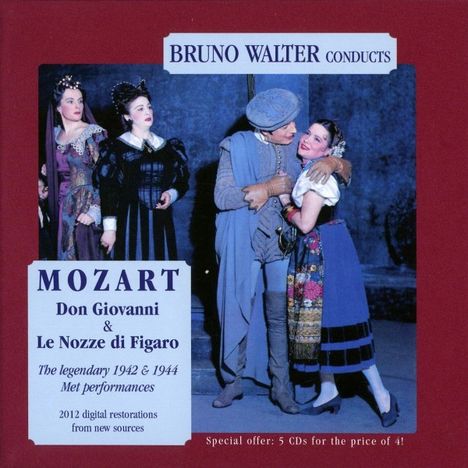 Wolfgang Amadeus Mozart (1756-1791): Don Giovanni &amp; Die Hochzeit des Figaro, 5 CDs