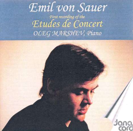Emil von Sauer (1862-1942): Etudes de Concert Vol.1, CD