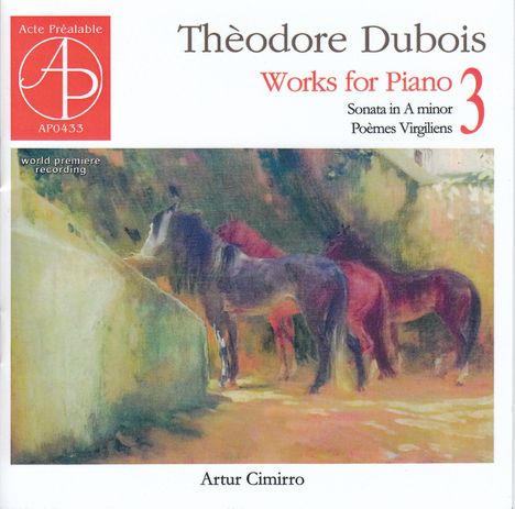 Theodore Dubois (1837-1924): Klavierwerke Vol.3, CD