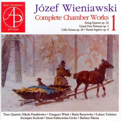 Josef Wieniawski (1837-1912): Kammermusik Vol.1, CD