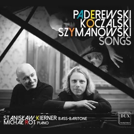 Cover mit den Namen: Paderewski, Koczalski, Szymanowski. Darunter: Stanisław Kierner (Bass-Baritone) und Michał Rot (Piano).