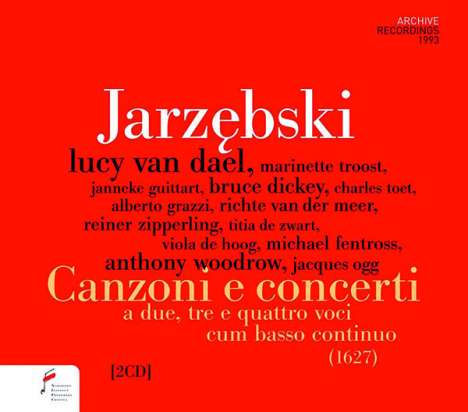 Adam Jarzebski (1590-1649): Canzoni &amp; Concerti a due,tre e quattro voci cum basso continuo, 2 CDs