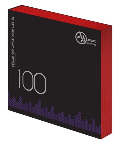 100x 12" Deluxe Audiophile Antistatic Inner Sleeves (Red), Zubehör