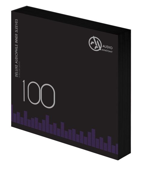100x 12" Deluxe Audiophile Antistatic Inner Sleeves (Black), Zubehör