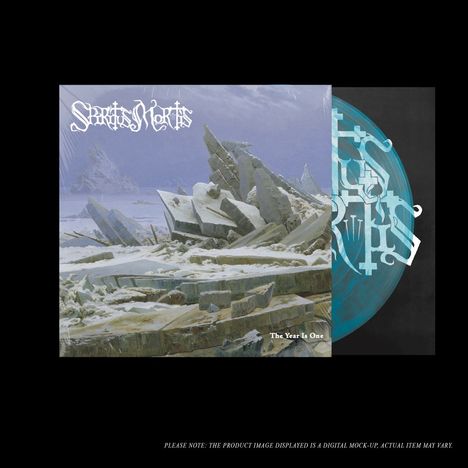 "Spectral Wounds" und "The Year Is One". Gezeigt wird eine eisige Landschaft mit zerbrochenen, schneebedeckten Strukturen.