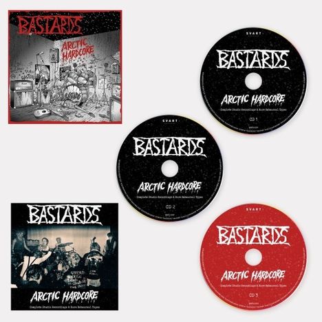 Bastards (Finnland): Arctic Hardcore (Complete Studio Recordings & Rare Rehearsal Tapes), 3 CDs